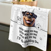 Custom Kitchen Towel - Personalized Birthday Gifts For Dog Cat Lovers, Dog Dad And Mom, Cat Owners - Master Of The Kitchen Stare