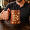 Custom Wooden Barrel Beer Mug - Personalized Birthday Gifts For Men, Dad, Brother, Grandpa, Husband - Classic Never Out Of Style