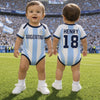 Custom France World Football Baby Jersey Bodysuit
- Personalized Baby Shower, Gender Reveal Gifts For New Moms, New Dads, Football Lovers - The Cutest Little Striker