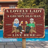 Custom Home Decor Metal Sign - Personalized Anniversary Wedding Gifts For Husband And Wife, Him And Her - Our Real Life Sitcom