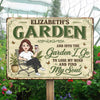 Custom Home Decor Metal Sign - Personalized Birthday Garden Gifts For Gardeners - Losing My Mind In The Garden