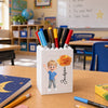 Custom Kids Brick-Style Pen Holder - Personalized Back To School Gifts For Kids - Back To Fun