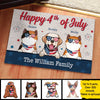 Happy Independence Day - 4th Of July Funny Personalized Pet Decorative Mat (Cat & Dog)