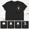 Put Your Cat In The Pocket - Personalized Unisex T-Shirt