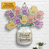 Blessed To Be Called Nana - Personalized Shaped Wood Sign - Gift For Grandma, Grandparents