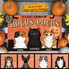 Halloween For Cats - Just A Bunch Of Hocus Pocus - Personalized Decorative Mat, Halloween Ideas
