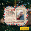 I Love You, Forever And Always - Upload Image, Gift For Couples - Personalized Custom Benelux Shaped Wood Christmas Ornament