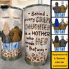 Behind Every Crazy Daughter - Personalized Tumbler - Gift For Mom, Daughter