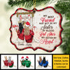 Always Better Together - Personalized Custom Benelux Shaped Wood Christmas Ornament