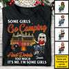 Some Girls Go Camping & Drinks Too Much - Personalized T-shirt, Hoodie, Unisex Sweatshirt