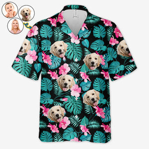 Custom Photo You Had Me At Aloha - Family Personalized Custom Face Unisex Hawaiian Shirt - Gift For Family, Pet Owners, Pet Lovers
