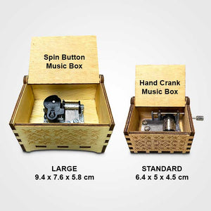 3.7" Our Home Ain’t No Castle But Still You Are My Queen Forever - Couple Music Box - Gift For Husband Wife, Anniversary