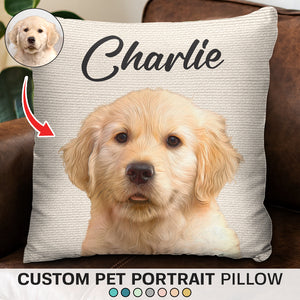 Custom Photo I Love My Dog - Dog & Cat Personalized Custom Pillow - Christmas Gift For Pet Owners, Pet Lovers