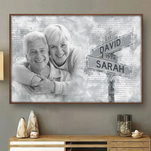 Photo personnalisée « J'ai besoin de toi » - Affiche horizontale personnalisée pour couple - Cadeau pour mari et femme, anniversaire
