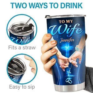 Custom Tumbler - Personalized Anniversary Wedding Gifts For Husband And Wife, Him And Her - Once Upon A Time