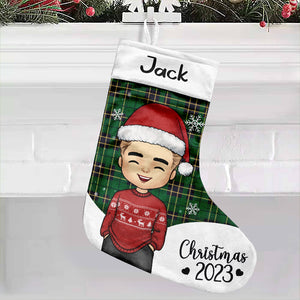 Célébrez la joie de Noël - Chaussette de Noël personnalisée pour toute la famille - Cadeau de Noël pour les membres de la famille, les propriétaires d'animaux et les amoureux des animaux