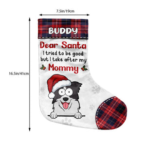I'm On The Naughty List - Cat & Dog Personalized Custom Christmas Stocking - Christmas Gift For Pet Owners, Pet Lovers