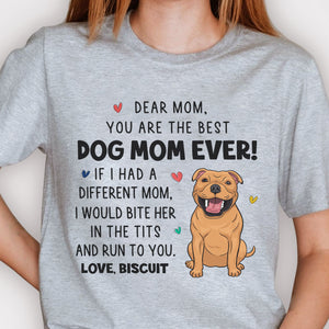 Thank You For Being My Mom - Mother's Day Gifts, Gift For Dog Mom, Personalized Unisex T-shirt, Hoodie.