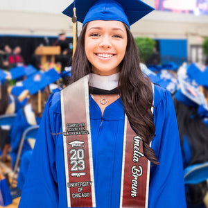 Gift For Graduation's Day, Class Of 2024 - Upload Image, Personalized Graduation Stole