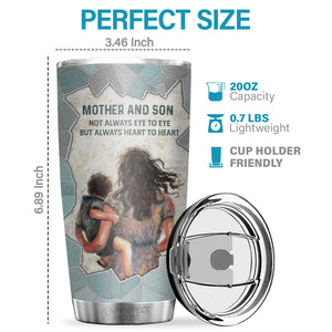 Ne te sens jamais seul, je suis toujours à tes côtés - Gobelet - À mon fils, cadeau pour fils, cadeau de maman pour fils, cadeau d'anniversaire pour fils