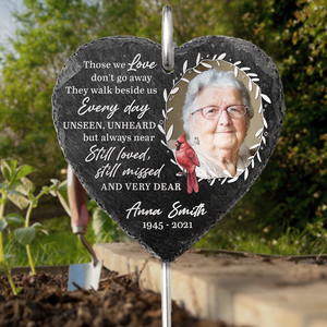 Still Loved, Still Missed - Memorial Personalized Memorial Garden Slate & Hook, Cemetery Decorations For Grave, Headstones For Graves For Humans, Sympathy Gifts, Memorial Stones
