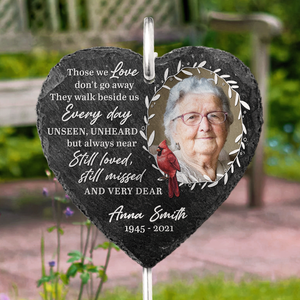 Still Loved, Still Missed - Memorial Personalized Memorial Garden Slate & Hook, Cemetery Decorations For Grave, Headstones For Graves For Humans, Sympathy Gifts, Memorial Stones