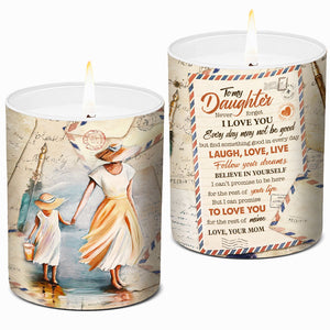 Find Something Good In Every Day - Family Personalized Custom Smokeless Scented Candle - Gift For Daughter From Mother