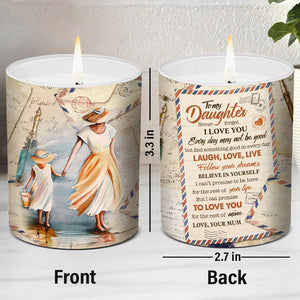 Find Something Good In Every Day - Family Personalized Custom Smokeless Scented Candle - Gift For Daughter From Mother