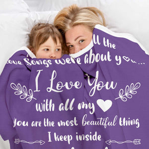 Et soudain, toutes les chansons d'amour parlaient de toi - Couverture pour couple - Nouveauté, cadeau de Noël pour mari et femme, anniversaire