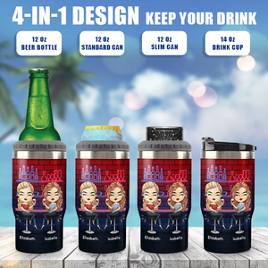 We Might Be Drunk - Personalized Can Cooler - Gift For Bestie