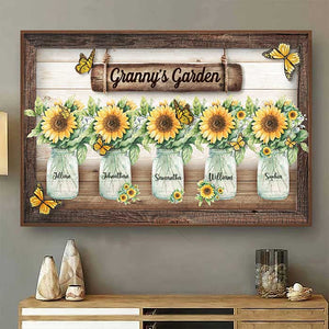 Grandma's Garden - Personalized Horizontal Poster.