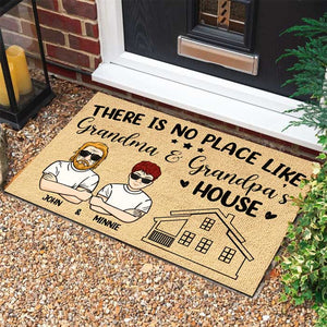 There's No Place Like - Personalized Decorative Mat.