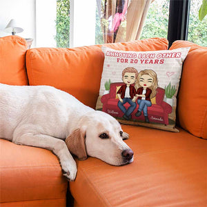 Annoying Each Other For Many Years - Gift For Couples, Personalized Pillow (Insert Included).