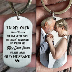 You Are My Queen Forever - Upload Image, Gift For Couples - Personalized Keychain.