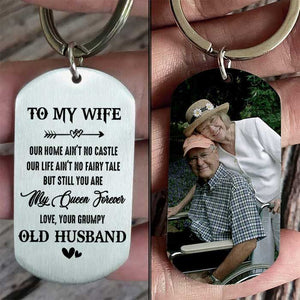 You Are My Queen Forever - Upload Image, Gift For Couples - Personalized Keychain.