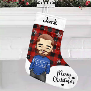 Christmas Is All About Love & Family - Personalized Custom Christmas Stocking - Gift For Family, Christmas Gift