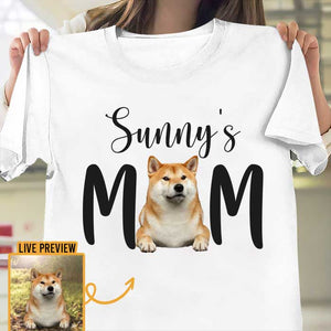 Dog Mom, Cat Mom Upload Image - Gift For Dog Lovers, Personalized Unisex T-Shirt.