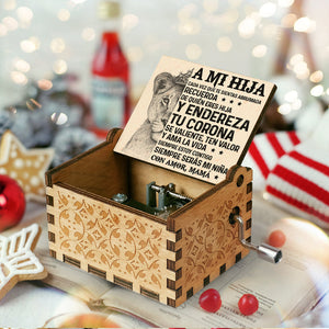 A Mi Hija Con Amor - Caja De Música - Regalo Para Hija Espagnol