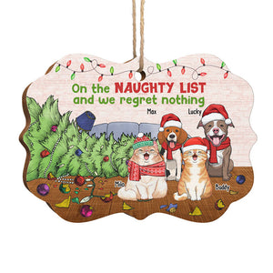 Dear Santa, Please Define Naughty - Dog & Cat Personalized Custom Ornament - Wood Benelux Shaped  - Christmas Gift For Pet Owners, Pet Lovers