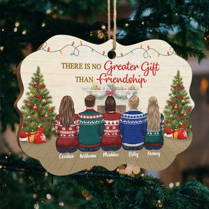 Brothers & Sisters By Heart - Personalized Custom Benelux Shaped Wood Christmas Ornament - Gift For Bestie, Best Friend, Sister, Birthday Gift For Bestie And Friend, Christmas Gift