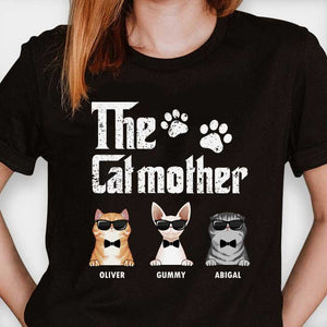The Cat Father - Gift for Cat Dad, Cat Mom - Personalized Unisex T-Shirt, Hoodie.