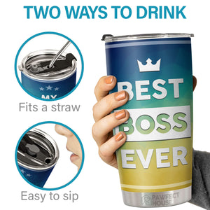 Meilleur patron de tous les temps, mon employé préféré m'a offert cette tasse - Gobelet - Collègue, Bureau, Appréciation des employés, Cadeau d'adieu, Ami de travail, Amitié entre collègues