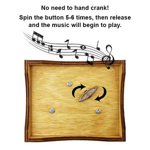 Mother And Daughter Forever Linked Together - Personalized Music Box.