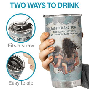 Ne te sens jamais seul, je suis toujours à tes côtés - Gobelet - À mon fils, cadeau pour fils, cadeau de maman pour fils, cadeau d'anniversaire pour fils