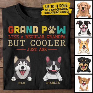 Dad Paw Like A Regular Dad - Gift for Dads - Personalized Unisex T-Shirt.