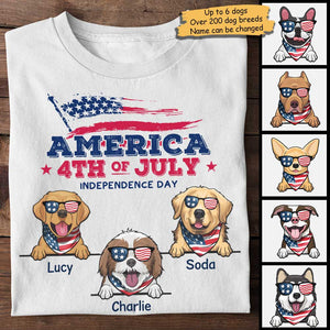 Happy Independence Day America - Gift For 4th Of July - Personalized Unisex T-Shirt.