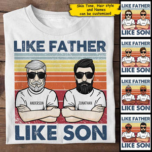 Like Father Like Son - Personalized Unisex T-Shirt.