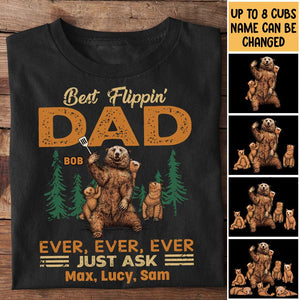 Best Flippin' Dad - Gift For Dads - Personalized Unisex T-Shirt.