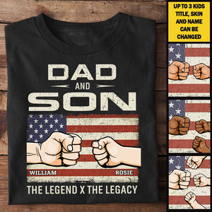 The Legend The Legacy - Gift for Dads - Personalized Unisex T-Shirt.
