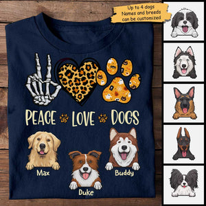 Love Dogs With Heart - Personalized Unisex T-Shirt.